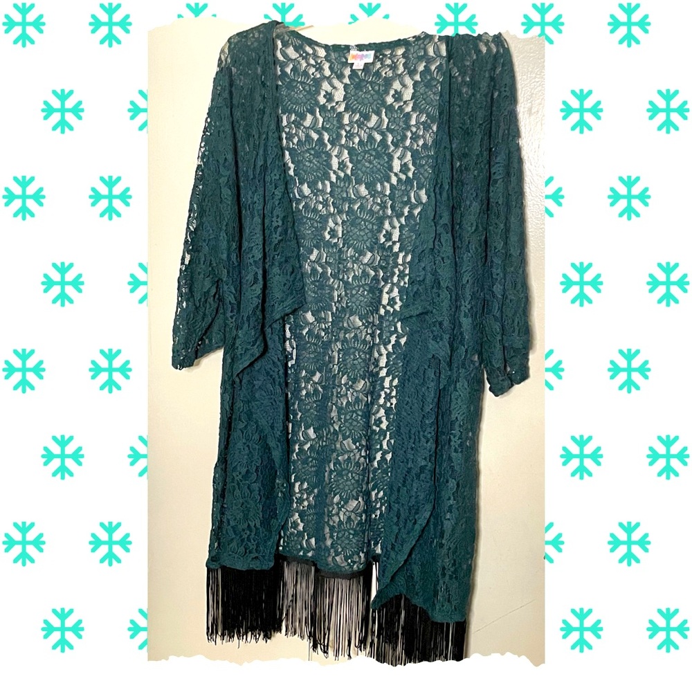 Lacy green robe